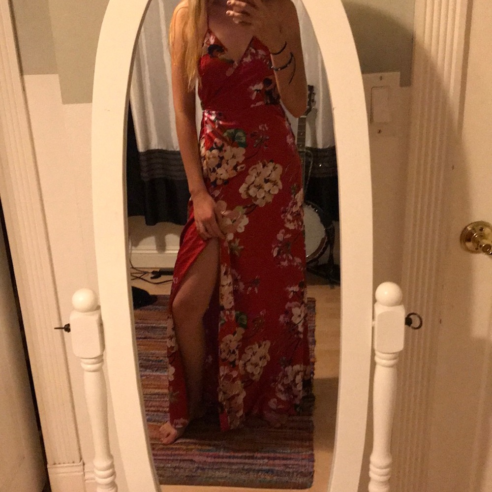 Japanese Blossom Wrap Dress